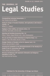 cover of JLS vol 42 num 1