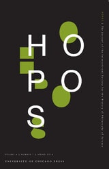 cover of HOPOS vol 4 num 1