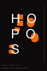 cover of HOPOS vol 4 num 2
