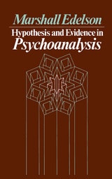 cover of Hypothesis and Evidence in Psychoanalysis
