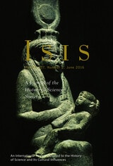 cover of ISIS vol 107 num 2