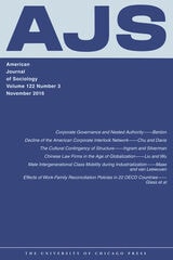 cover of AJS vol 122 num 3