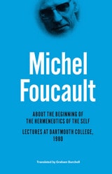 cover of About the Beginning of the Hermeneutics of the Self: Lectures at Dartmouth College, 1980