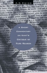 cover of A Short Commentary on Kant's Critique of Pure Reason