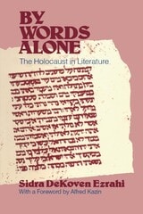 cover of By Words Alone: The Holocaust in Literature