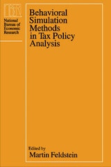 cover of Behavioral Simulation Methods in Tax Policy Analysis