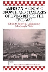 cover of American Economic Growth and Standards of Living before the Civil War
