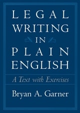 cover of Legal Writing in Plain English: A Text with Exercises