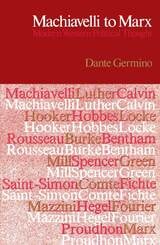 cover of Machiavelli to Marx: Modern Western Political Thought