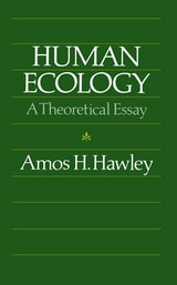 cover of Human Ecology: A Theoretical Essay