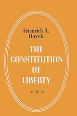 cover of The Constitution of Liberty