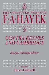 cover of Contra Keynes and Cambridge: Essays, Correspondence