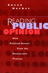 cover of Reading Public Opinion: How Political Actors View the Democratic Process