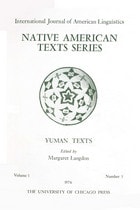 cover of Yuman Texts