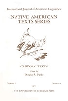 cover of Caddoan Texts