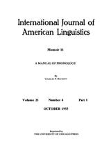 cover of A Manual of Phonology