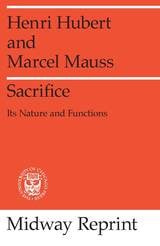 cover of Sacrifice: Its Nature and Functions