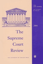 cover of The Supreme Court Review, 2004
