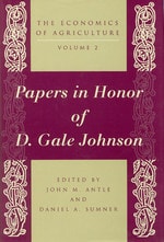cover of The Economics of Agriculture, Volume 2: Papers in Honor of D. Gale Johnson