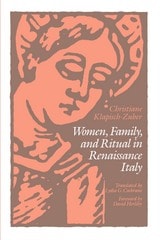 cover of Women, Family, and Ritual in Renaissance Italy