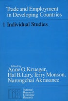 cover of Trade and Employment in Developing Countries, Volume 1: Individual Studies