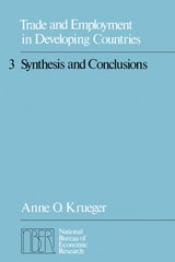 cover of Trade and Employment in Developing Countries, Volume 3: Synthesis and Conclusions