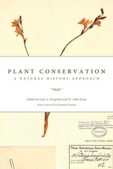 cover of Plant Conservation: A Natural History Approach