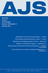 cover of AJS vol 122 num 5
