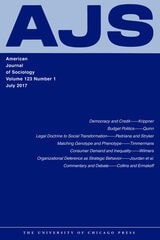 cover of AJS vol 123 num 1