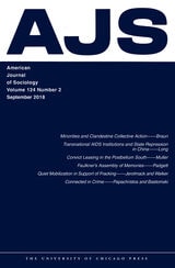 cover of AJS vol 124 num 2