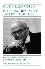 cover of On Social Research and Its Language