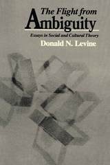 cover of The Flight from Ambiguity: Essays in Social and Cultural Theory