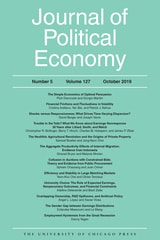 cover of JPE vol 127 num 5