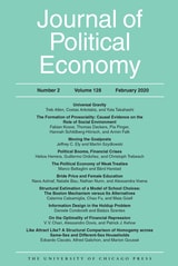 cover of JPE vol 128 num 2