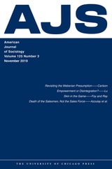 cover of AJS vol 125 num 3