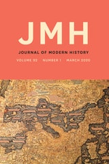 cover of The Journal of Modern History, volume 92 number 1 (March 2020)