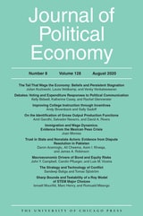 cover of JPE vol 128 num 8