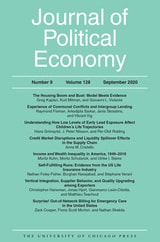 cover of JPE vol 128 num 9