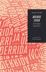 cover of Archive Fever: A Freudian Impression