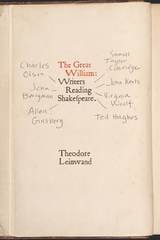 cover of The Great William: Writers Reading Shakespeare