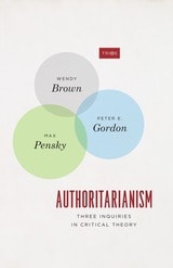 cover of Authoritarianism: Three Inquiries in Critical Theory