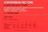 cover of Conversion Factors: S. I. Units and Many Others
