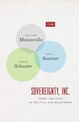 cover of Sovereignty, Inc.: Three Inquiries in Politics and Enjoyment