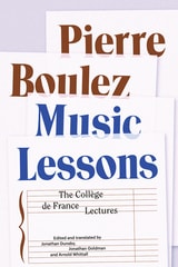 cover of Music Lessons: The Collège de France Lectures