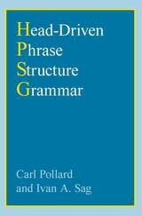cover of Head-Driven Phrase Structure Grammar