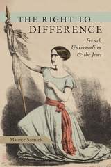 cover of The Right to Difference: French Universalism and the Jews