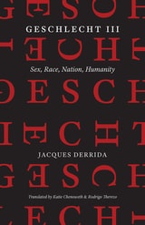 cover of Geschlecht III: Sex, Race, Nation, Humanity