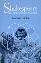 cover of Shakespeare and the Problem of Meaning