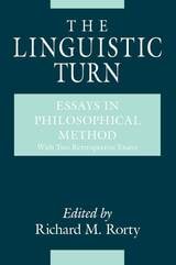 cover of The Linguistic Turn: Essays in Philosophical Method