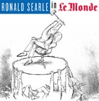 cover of Ronald Searle in Le Monde